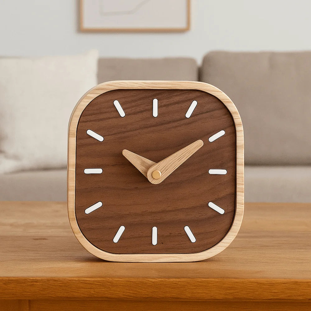 Bethel Wooden Silent Analog Clock